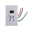 SS720Z - 7 Day Digital In-Wall Timer, Astro 120V 15A-White - Nsi Industries