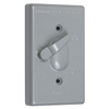 TC100S - 1G WP Switch Gray Cover W/ Actuating Lever - Hubbell--Raco