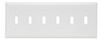 TP6W - Trademaster Wallplate 6G 6 Toggle WH - Legrand-Pass & Seymour