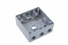 WPB287 - Weather Proof Box 2G 7 Hole 3 Side 1/2 Gy - Pass & Seymour/Legrand