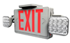 XTCLRWEM - 3W Led Emergency/Exit Combo Red LTR WHT Face - Westgate
