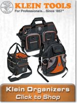 Tradesman Pro Organizers from Klein Tools provide the ultimate mobile storage for electricians!
