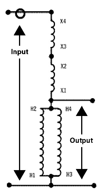 Transformer B2 Bucking Circuit Diagram