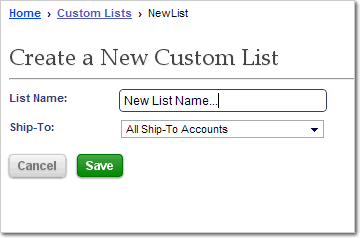 Create Custom List, Give List Name