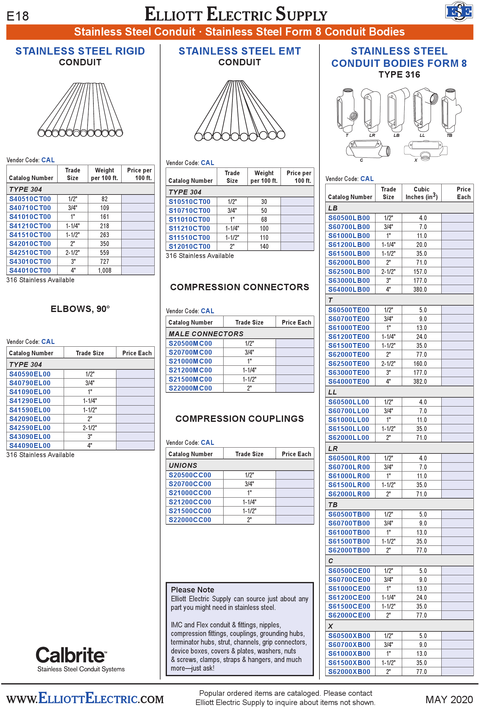 Stainless Steel Conduit Stainless Steel Form 8 Conduit Bodies Print