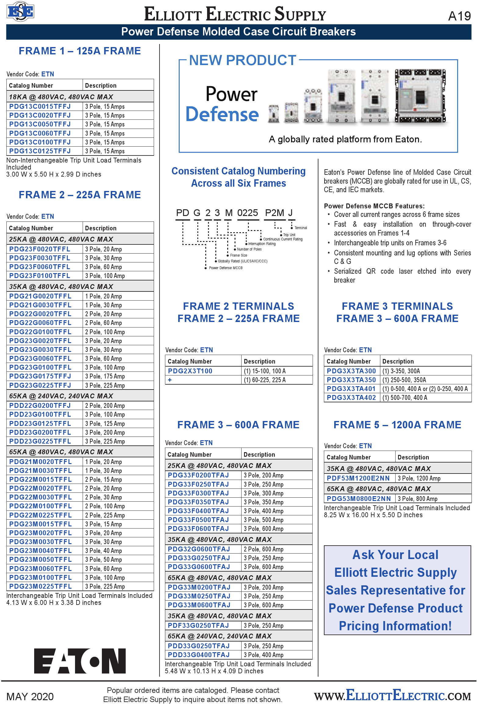 Power Defense Molded Case Circuit Breakers Print Catalog Page 25