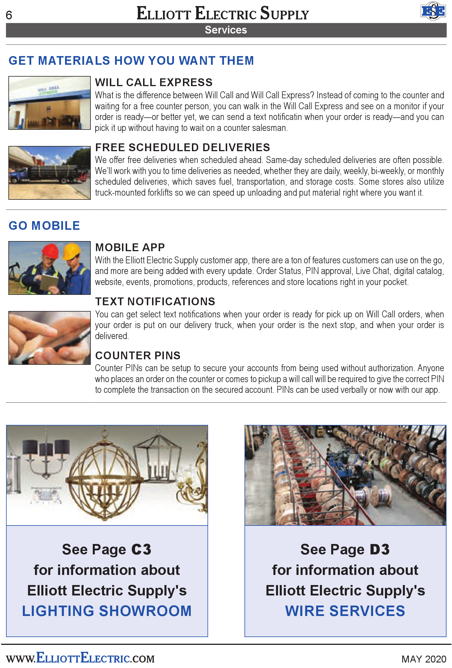 Services Print Catalog Page 6 Products Elliott Electric Supply