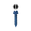 14H214 - 1/4'' X 2-1/4'' Slotted HWH Concrete Screw Anchor - LH Dottie