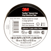 165BK4A - Tem Vinyl Elec Tape 165, Black, 3/4" X 60', 100/Case - Minnesota Mining (3M)