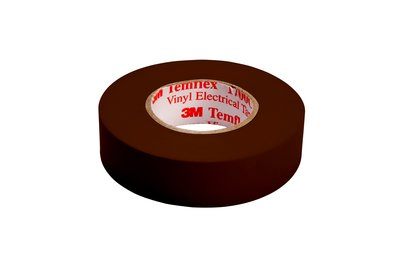 1700CBR - Tem Vinyl Electrical Tape 1700C, 3/4" X 66', Brown - Temflex