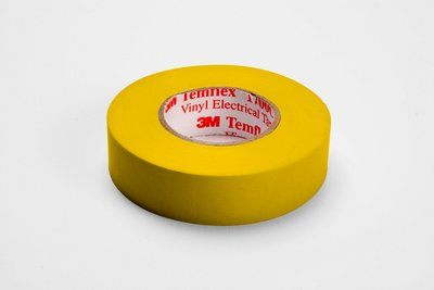 1700CYLW - Tem Vinyl Electrical Tape 1700C, 3/4" X 66', Yellow - Temflex