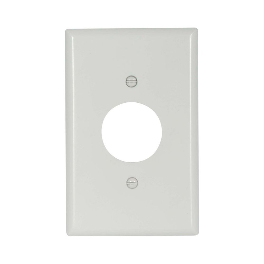 2031W - Wallplate 1G SGL Recp Thermoset Mid WH - Eaton