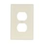2032LA - Wallplate 1G Dup Recp Thermoset Mid La - Eaton