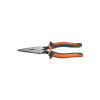 2038EINS - Long Nose Side Cutter Pliers, 8-In Slim Insulated - Klein Tools