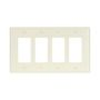 2064A - Wallplate 4G Decorator Thermoset Mid Al - Eaton