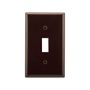 2134BB0X - Wallplate 1G Toggle Thermoset STD BR - Eaton