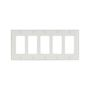2165W - Wallplate 5G Decorator Thermoset STD WH - Eaton
