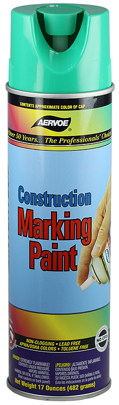 259 - Construction Marking Paint, Green, 20 Oz. Aerosol,  - LH Dottie