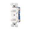 275W - Switch Duplex Comb SP/3WAY 15A 120V WH - Eaton Wiring Devices
