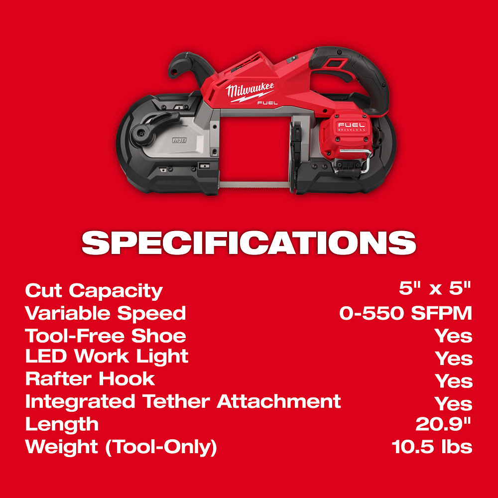 292920 2929-20 Milwaukee® M18 Fuel Deep Cut Band Saw