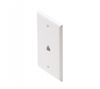 300234WH - Telephone 4C + 1-F81 Wall Plate White - SPC
