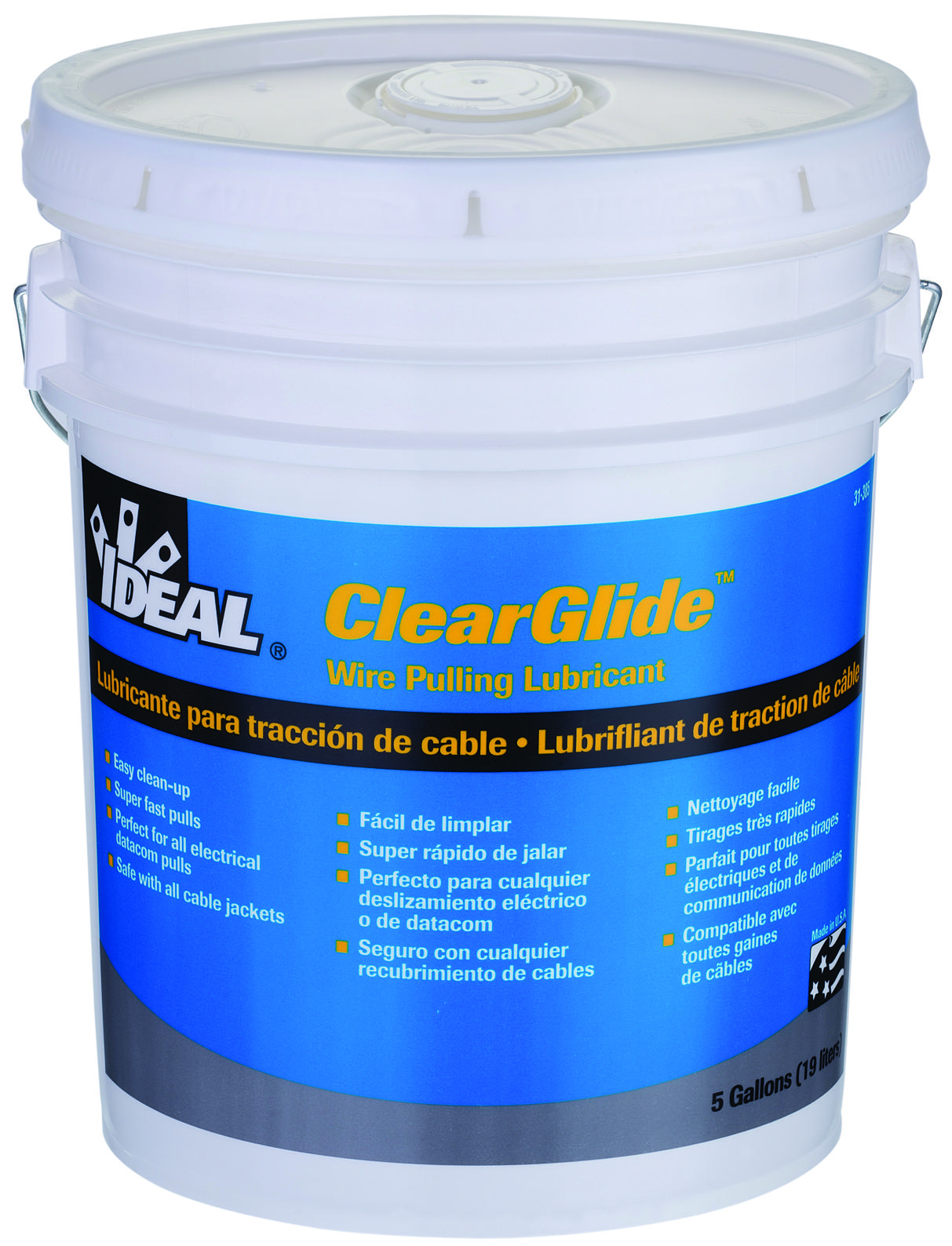 31385 31-385 Ideal Clearglide, 5-Gallon Bucket