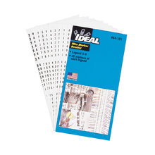 44103 - Wire Marker Booklet, Asst 1-48, 10 Each - Ideal