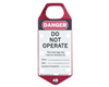44791 - Safety Lockout Hasp, "Do Not Operate", Red, 1/Card - Ideal