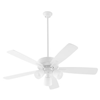 4525308 - 52" Studio White Ovation Fan With Light - Quorum