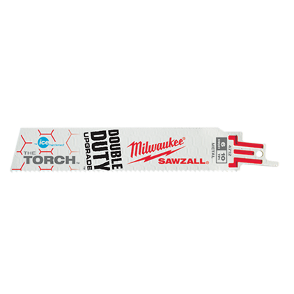 48004784 - 6" 18 Tpi Torch Ice Hardened Sawzall Blades 5PK - Milwaukee®