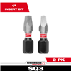 48324423 - Shockwave Impact Square Recess #3 Insert Bits 2PK - Milwaukee®