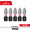 48324601 - Shockwave Impact Phillips #2 Insert Bits - 5PK - Milwaukee®