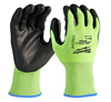 48738922 - Hi-Vis Cut Level 2 Polyurethane Dipped Gloves Larg - Milwaukee Electric Tool