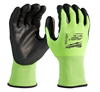 48738933 - Hi-Vis Cut Level 3 Polyurethane Dipped Gloves - Milwaukee Electric Tool