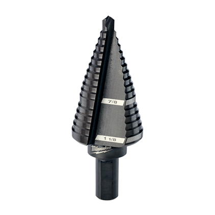 48899204 - #4 Step Drill Bit, 3/16" - 7/8" By 1/16" - Milwaukee®