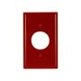 5131RD - Wallplate 1G Single Recp Nylon STD RD - Eaton