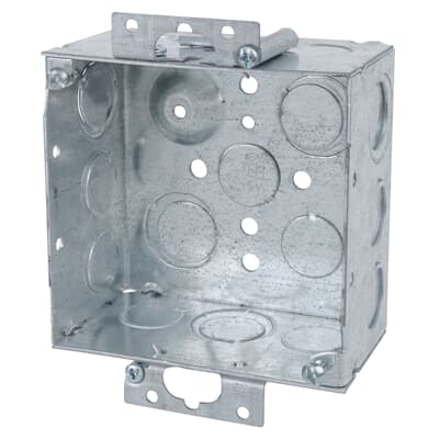 Shop Square Electrical Box Cover Zinc Plated Steel Size 4 Inch, Hole - View #8