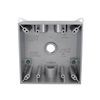53350 - HBL 2G WP BX, (4)1/2HUBS Gry - Hubbell--Raco