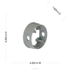 53630 - HBL 4X1-1/2 Ex RNG, 1/2 THRD Ko - Bell