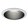 6101BB - 6" Black Metal Baffle Straight W/2 White Rings - Cooper Lighting Solutions