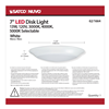 621664 - 7" 13W Led Disk Light 3K/4K/5K Select White 120V - Satco