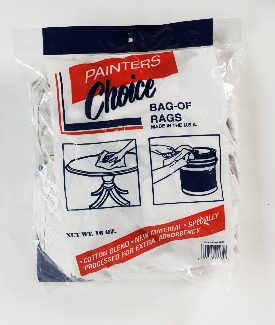 64016 - 1 LB Bag White Knit Rags - Peco Fasteners