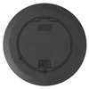 68RCSTBLK - Round Recessed Floor Box; Black - Steel City