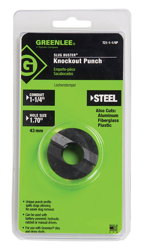 721114P - Punch-RD 1.250 Cond PKGD - Greenlee