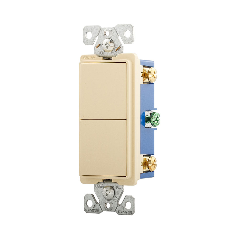 7728VB0X 7728V-BOX Eaton Switch Deco Comb SP/SP 15A 120/277V Iv