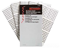 775102 - Wire Marker Booklet, A-Z, 0-15, +, -, / - Buchanan