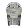 8452AN - Plug Angle 50A 250V 3PH 3P4W STR Gy - Eaton