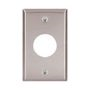 93091 - Wallplate 1G SGL Recp 1.406" Hole STD SS - Eaton Wiring Devices