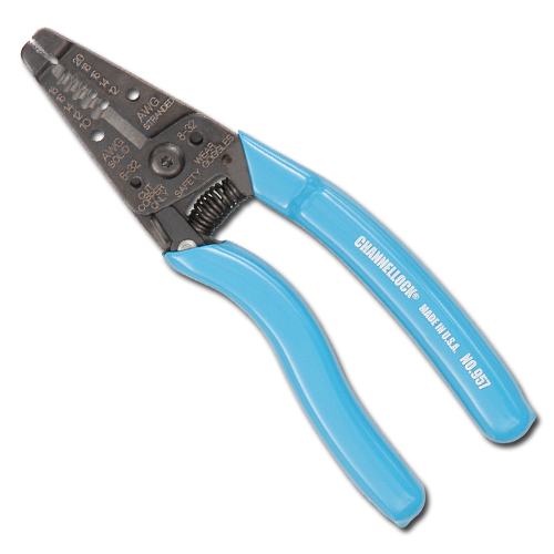 Channellock 957 7-Inch Ergonomic Handle Wire Stripping Tool 
