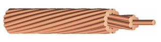 BARE2ST1000 - Bare Cu #2 STR 1000 - Copper